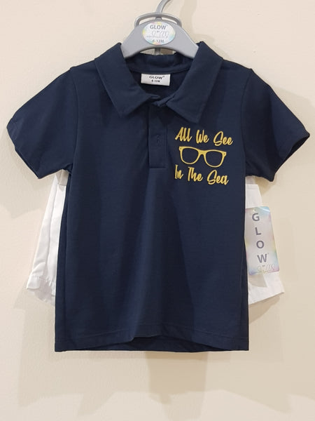 "All We See" - Polo Shirt & Shorts Set  - Little World