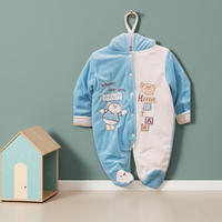 "Where are you Baby" Hooded & Footed Winter Romper