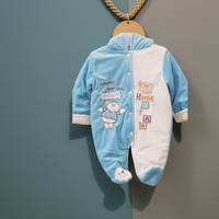 "Where are you Baby" Hooded & Footed Winter Romper