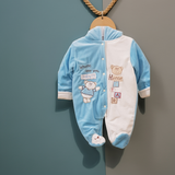 "Where are you Baby" Hooded & Footed Winter Romper