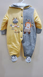 "Time to Play" Hooded & Footed Winter Romper
