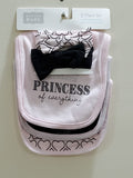 Hudson Baby "Princess"  Gift Pack (Bibs & Matching Head Bands)