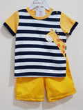 T Shirt & Shorts Set (Giraffe) - Little World