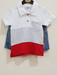 Polo Shirt with Denim Jean Shorts - 2 Pcs  Set - Little World