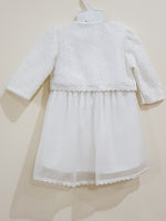 Elegant White Frock (Chiffon & Net) - Little World