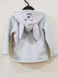 Light Grayish White Hooded Baby Coat / Jacket - Little World