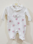 Elegant White Velour Romper - Little World