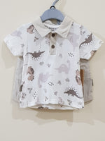 "Dino" 2 Pcs Polo Shirt & Shorts - Little World