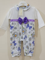 Bow Tie Floral Romper - Little World