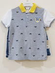 Polo T Shirt "94" with Ribbed Denim Jeans (2 Pcs Set) - Little World