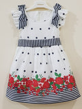 Elegant Floral Bow Knot Frock - Little World