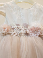 Princess Frock with beautiful 3D floral Lace design - Little World