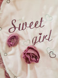 "Sweet Girl" Hooded & Footed Winter Romper