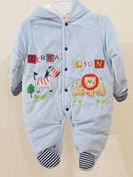 "Lion" Hooded & Footed Winter Romper