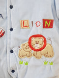 "Lion" Hooded & Footed Winter Romper