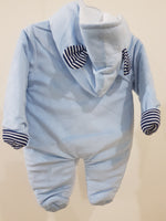 "Lion" Hooded & Footed Winter Romper
