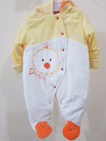 "Duck" Hooded & Footed Winter Romper