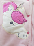 "Unicorn" Hooded & Footed Winter Romper