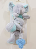Happy Elephant with Plush Toy - Blue