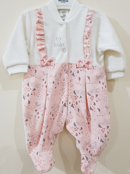 Winter Fleece "Heart" Romper