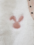 "Bunny"  - 2 Pcs Pink Polka Dot Winter Set