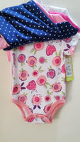 "Flower" Set of 5 Half Sleeves Body Suits - Little World