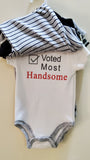"Most Handsome" Set of 5 Half Sleeves Body Suits