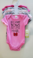 "Bow Tie" Set of 5 Half Sleeves Body Suits