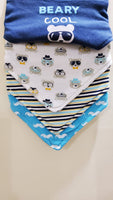 Londony Bibs - "Cool"  Pack of 4 Bandana Bibs
