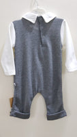 "Gentleman Romper" - Grey