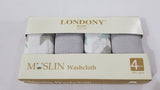 Londony Set of 4 Muslin Wash Cloth