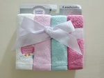 Loveable Friends - 4 baby wash cloths